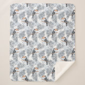 Couverture Sherpa Toucan gris (Devant)