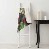 Couverture Sherpa Toucan Jungle Tropical Bird Belle antique (En situation)