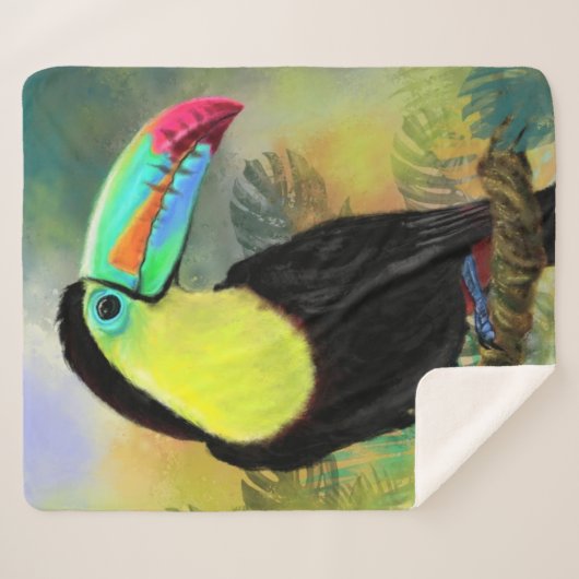 Couverture Sherpa Toucan Sherpa Blanket (Devant (Horizontal))