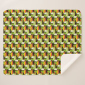 Couverture Sherpa Toucans colorés (Devant (Horizontal))