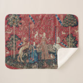 Couverture Sherpa Touche Lady and Unicorn Medieval (Devant (Horizontal))