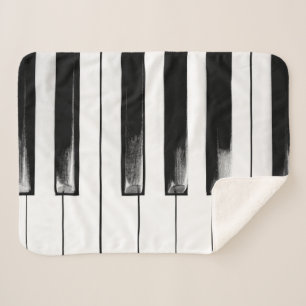 Couverture Sherpa Touches de piano vieilles