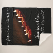 Couverture Sherpa Toujours Dans Nos Coeurs Prière Bougies Photo (Devant (Horizontal))