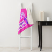 Couverture Sherpa Toujours queen abeille rose chaud (En situation)