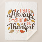 Couverture Sherpa Toujours Quelque Chose À Remercier Pour (Devant)