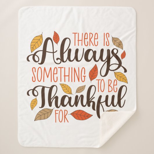 Couverture Sherpa Toujours Quelque Chose À Remercier Pour (Devant)