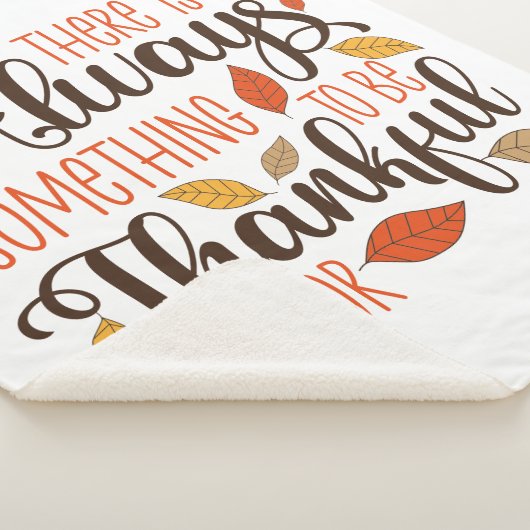 Couverture Sherpa Toujours Quelque Chose À Remercier Pour (3/4)