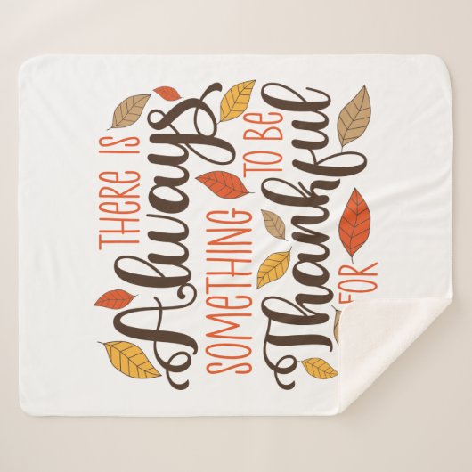 Couverture Sherpa Toujours Quelque Chose À Remercier Pour (Devant (Horizontal))