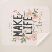 Couverture Sherpa Toujours regarder du côté lumineux (Devant (Horizontal))