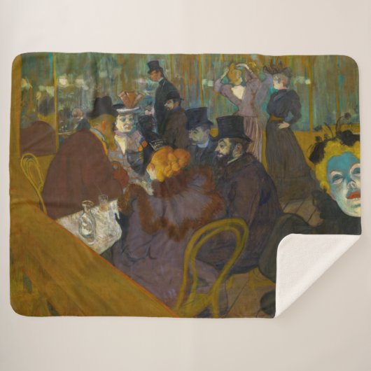 Couverture Sherpa Toulouse-Lautrec - Au Rouge (Devant (Horizontal))
