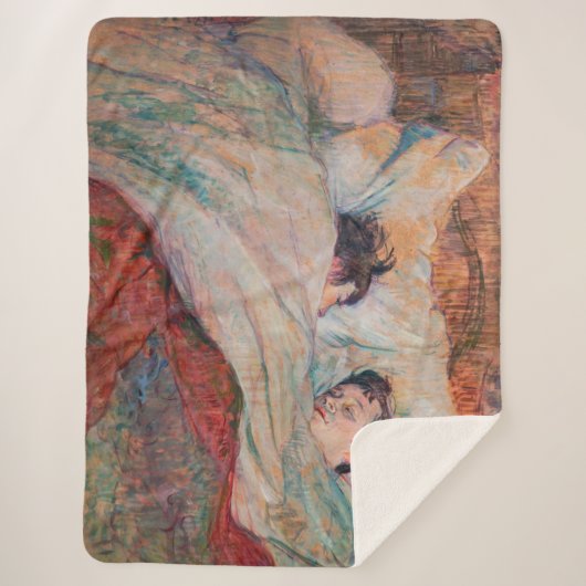 Couverture Sherpa Toulouse-Lautrec - Le Lit (Devant)