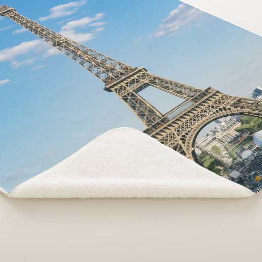 Couverture Sherpa Tour Eiffel Sherpa Toison Blanche (3/4)