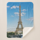 Couverture Sherpa Tour Eiffel Sherpa Toison Blanche (Devant)