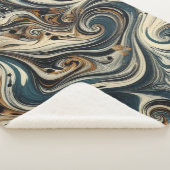 Couverture Sherpa Tourbillon abstrait imprimé léopard (3/4)