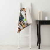 Couverture Sherpa Tourbillonnant blanc Nom de famille 25 Photo Colla (En situation)