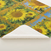 Couverture Sherpa tournesol, Sherpa Blanches, artisanat, vacances, é (3/4)