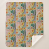 Couverture Sherpa Tournesols Abstraits Sherpa Blanket (Devant)