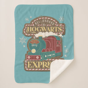 Couverture Sherpa Tous à bord de HOGWARTS™ Express Noël Cookie