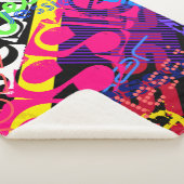 Couverture Sherpa Tout nom Personnalisable Créatif Super Coloré (3/4)