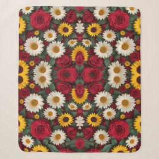 Couverture Sherpa Tout sur le design floral