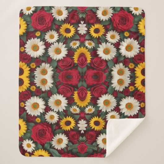 Couverture Sherpa Tout sur le design floral (Devant)