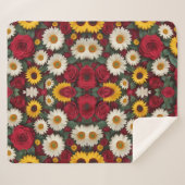 Couverture Sherpa Tout sur le design floral (Devant (Horizontal))