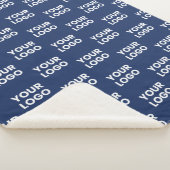 Couverture Sherpa Toute image ou logo commercial modifiable Dark Nav (3/4)