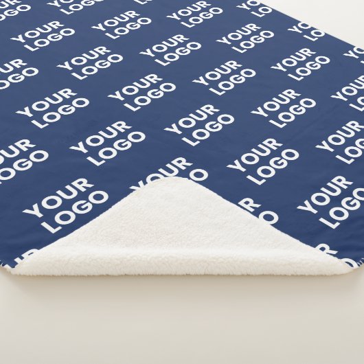Couverture Sherpa Toute image ou logo commercial modifiable Dark Nav (3/4)