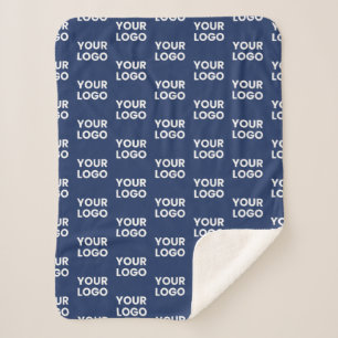 Couverture Sherpa Toute image ou logo commercial modifiable Dark Nav