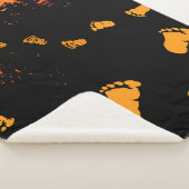 Couverture Sherpa Traces Bigfoot Au Coucher Du Soleil (3/4)