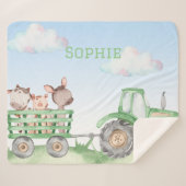 couverture sherpa tracteur vert (Devant (Horizontal))