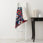 Couverture Sherpa Traditionnel Palestine Broderie tatreez coloré (En situation)