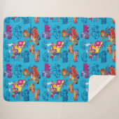 Couverture Sherpa train et voiture pour le garçon (Devant (Horizontal))