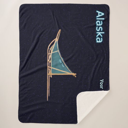 Couverture Sherpa traîneau à chiens - Alaska (Devant)