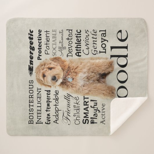 Couverture Sherpa Traits de chiens (Devant (Horizontal))