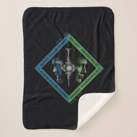 Couverture Sherpa Tranche sanguine Dumbledore & Grindlewald Graphiqu (Devant)