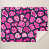 Couverture Sherpa Tranches d'agneau rose (Devant (Horizontal))