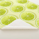 Couverture Sherpa Tranches de chaux sur Jaune clair (3/4)