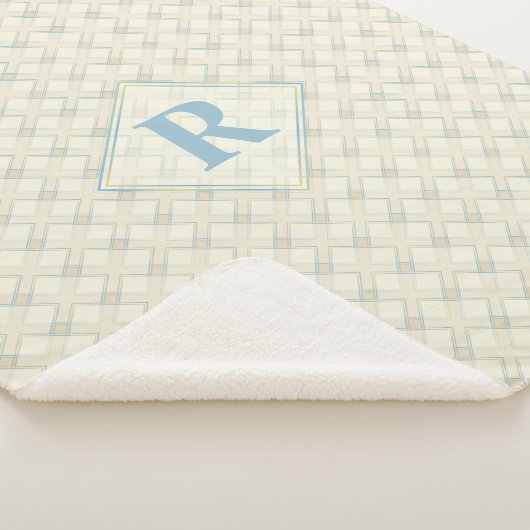 Couverture Sherpa Transparence Abstraite et dorée initiale Nice (3/4)