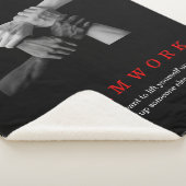 Couverture Sherpa Travail D'Équipe Motivation Inspiration Citation M (3/4)