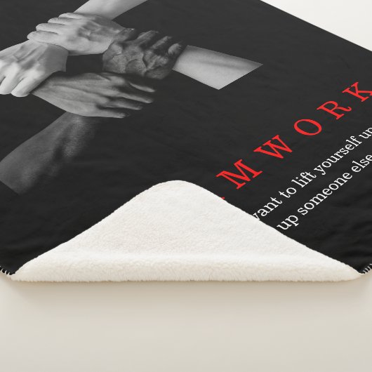 Couverture Sherpa Travail D'Équipe Motivation Inspiration Citation M (3/4)