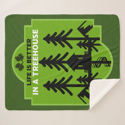 Couverture Sherpa Treehouse Living (Devant (Horizontal))