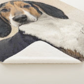 Couverture Sherpa Treeing Walker Coonhound Peinture - Art original (3/4)