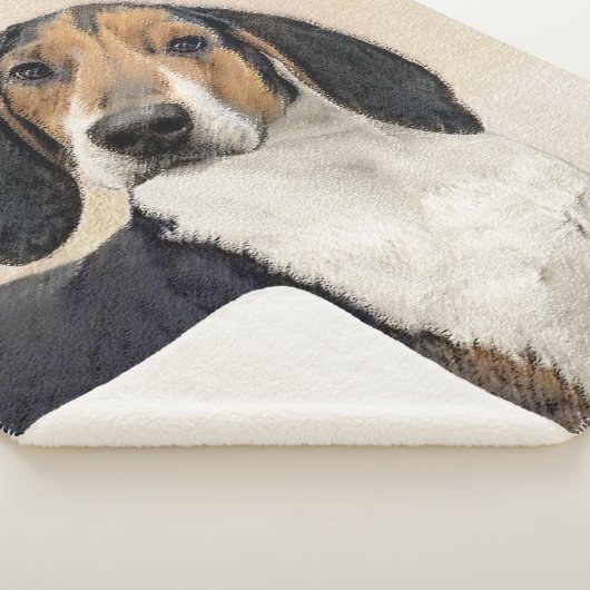 Couverture Sherpa Treeing Walker Coonhound Peinture - Art original (3/4)
