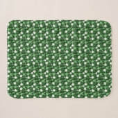 Couverture Sherpa Trèfle vert, jour de la Saint-Patrick (Devant (Horizontal))