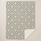 Couverture Sherpa Trellis en lin (Devant)