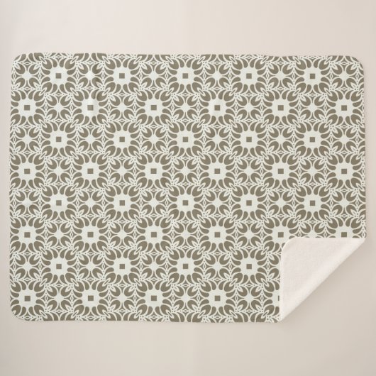 Couverture Sherpa Trellis en lin (Devant (Horizontal))