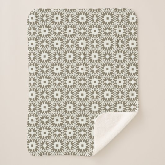 Couverture Sherpa Trellis en lin (Devant)