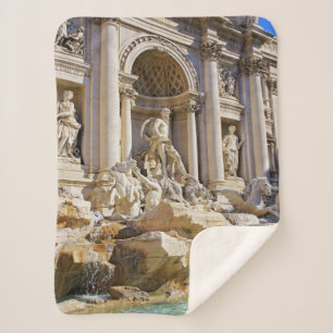 Couverture Sherpa Trevi fountain