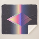 Couverture Sherpa Triangle brillant. Concept Ethereum. abs futuriste (Devant (Horizontal))